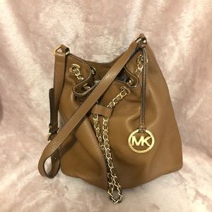 Michael Kors Tan Bucket Bag
